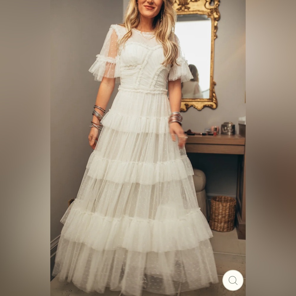 Ivy City Whimsical Dress in White